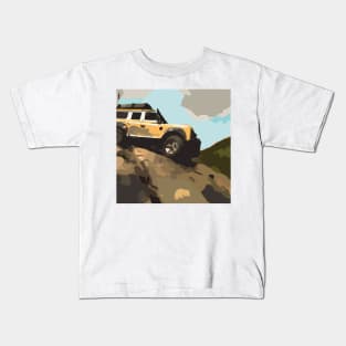 Landrover Defender Classic at the Blue Rag Range Track, Australia Kids T-Shirt